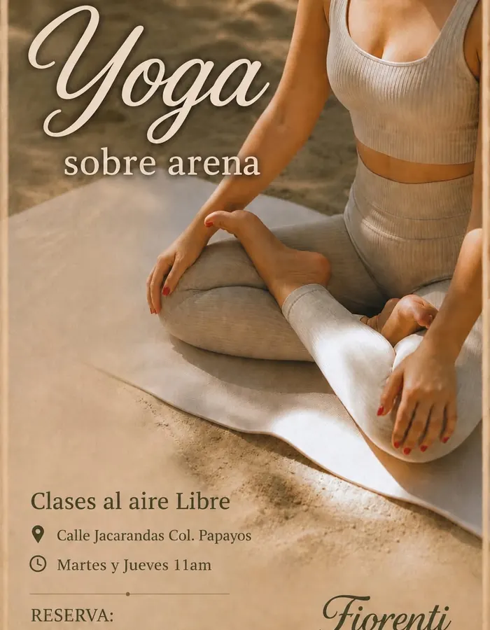 Yoga sobre arena Fiorenti